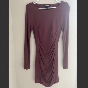 Express mini Dress, Maroon/wine color, size small